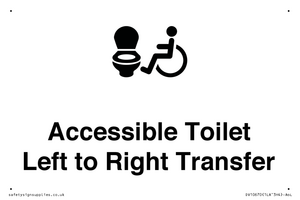 Accessible Toilet with Left to Right Transfer